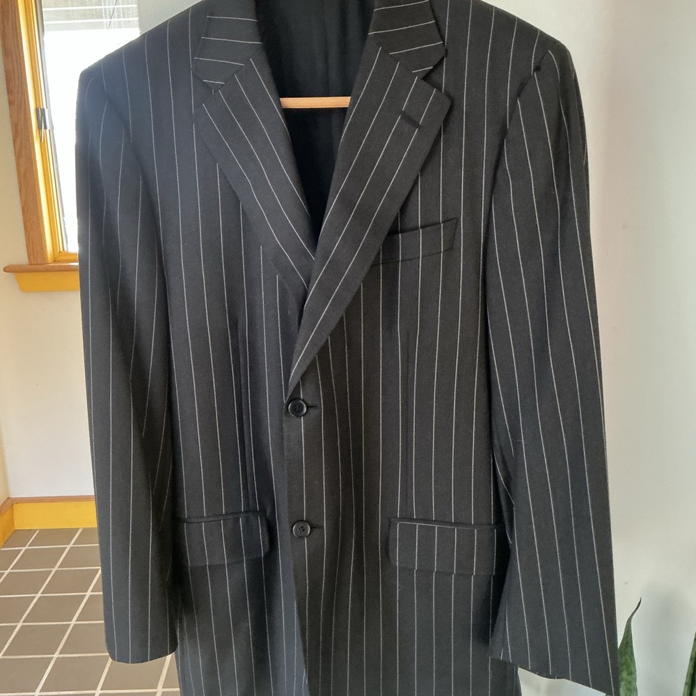 Canali Custom Dark Pinstripe Blazer Boyds Philadelphia